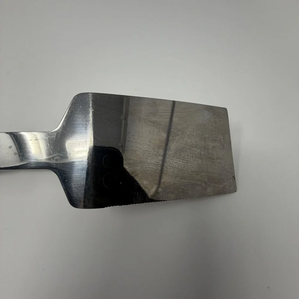 Vermco Stainless Steel Spatula‎ Wood Handle Bottle Opener Serrated Edge Japan